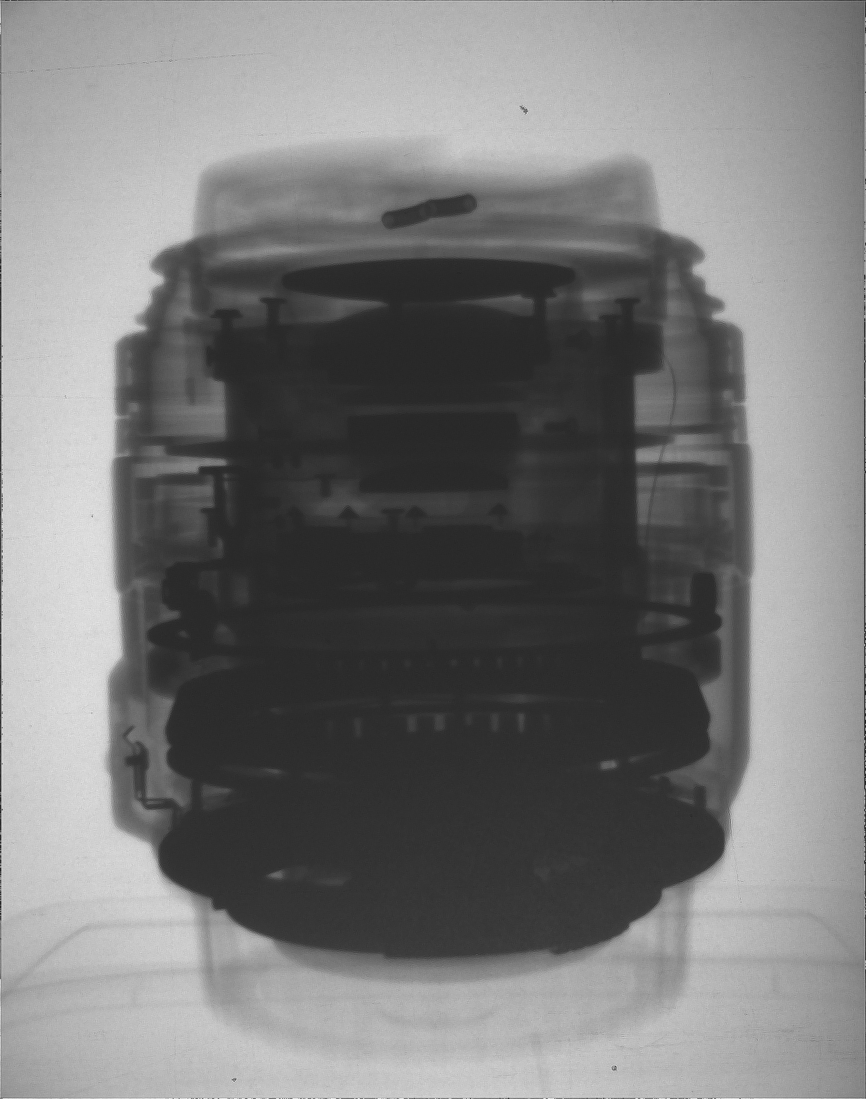 xray of a camera lens